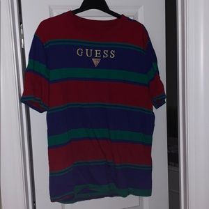 Multi-Colored Striped Guess Shirt